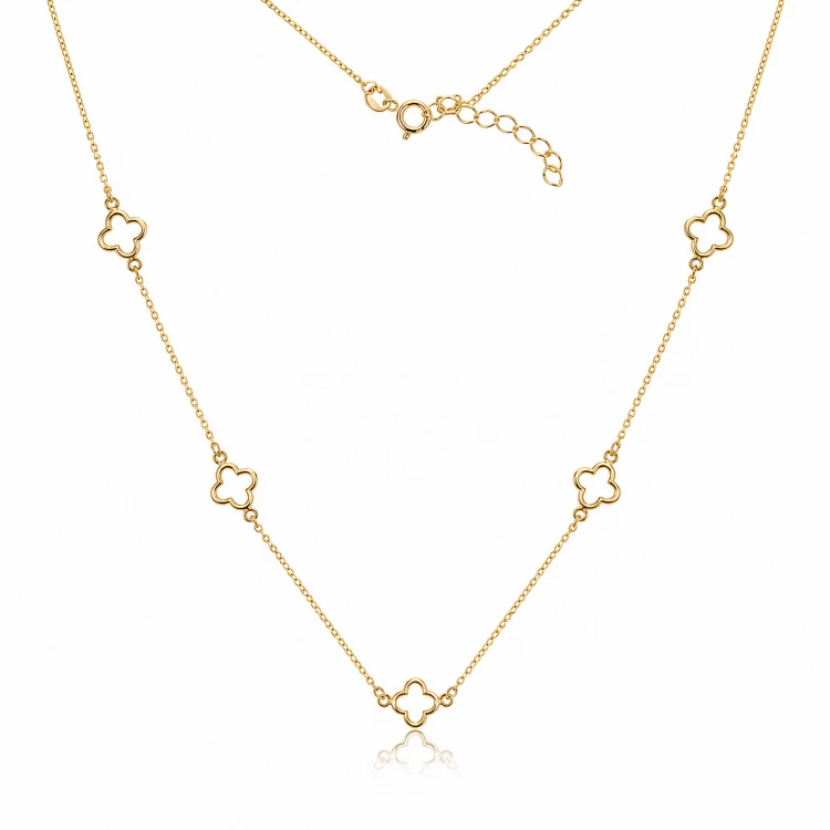 Златно колие Velora Clover