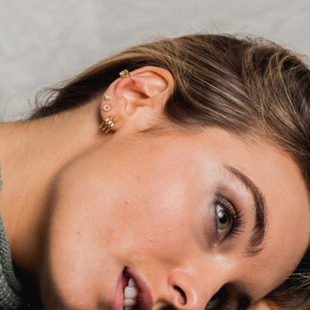 Златни обеци Mini Circle Златни обеци Mini Circle