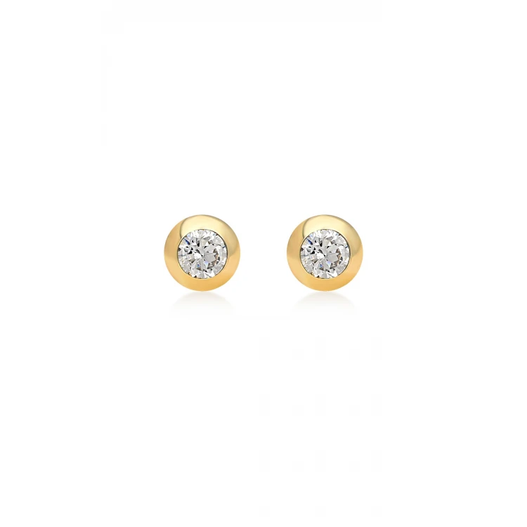Златни обеци Oval Stone Златни обеци Oval Stone