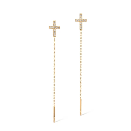 Златни обеци Gold Faith