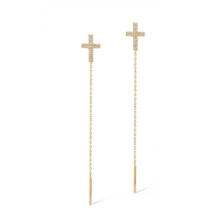 Златни обеци Gold Faith Златни обеци Gold Faith