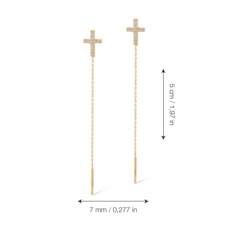 Златни обеци Gold Faith