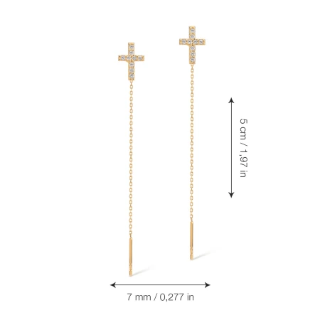 Златни обеци Gold Faith