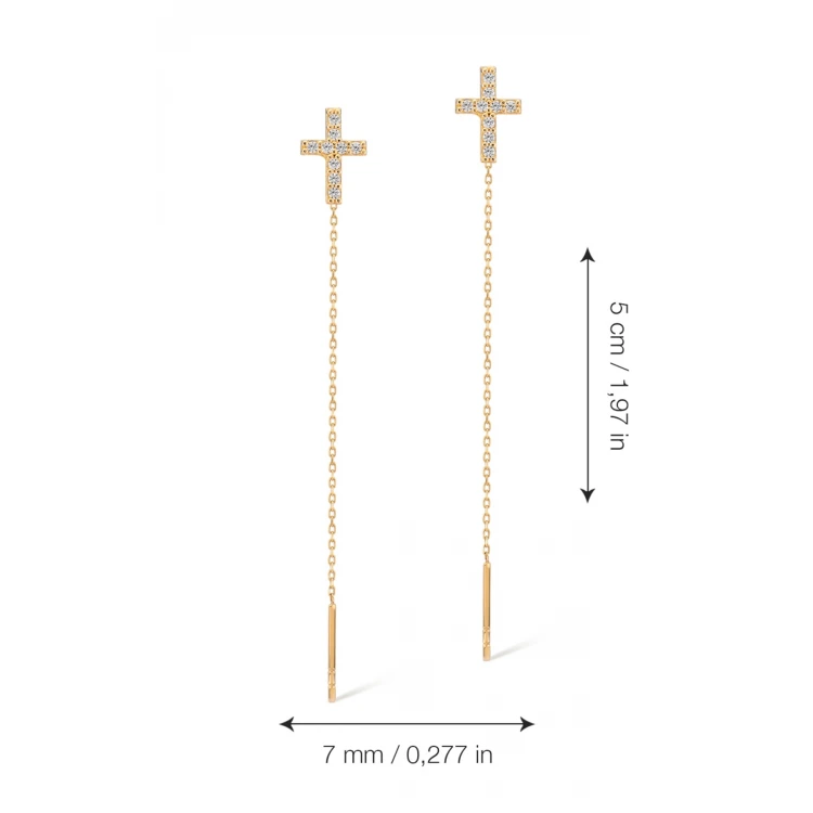 Златни обеци Gold Faith Златни обеци Gold Faith