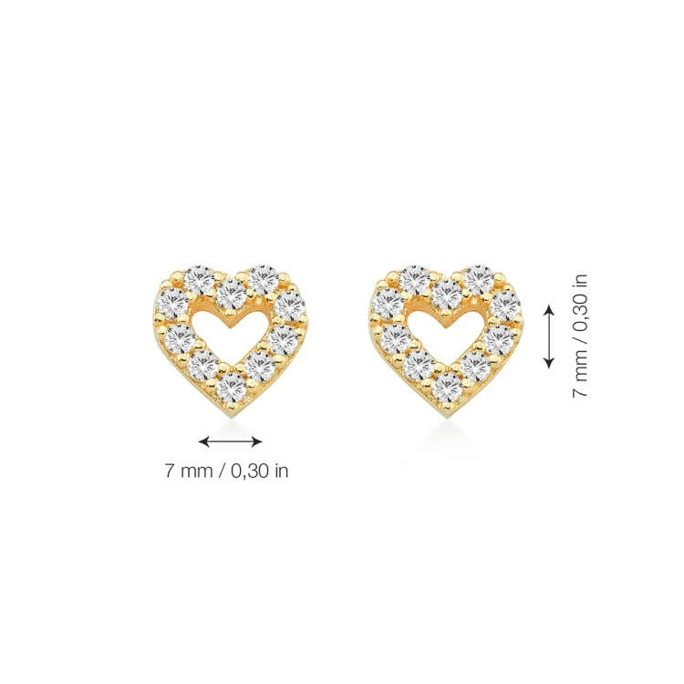Златни обеци Heart Златни обеци Heart