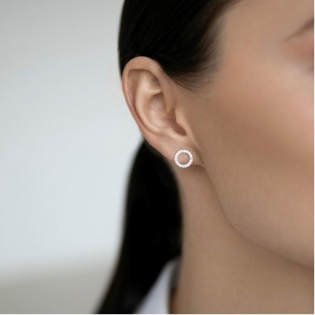 Златни обеци Love circle Златни обеци Love circle