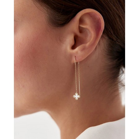 Златни обеци Clover Златни обеци Clover