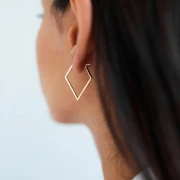 Златни обеци Minimal