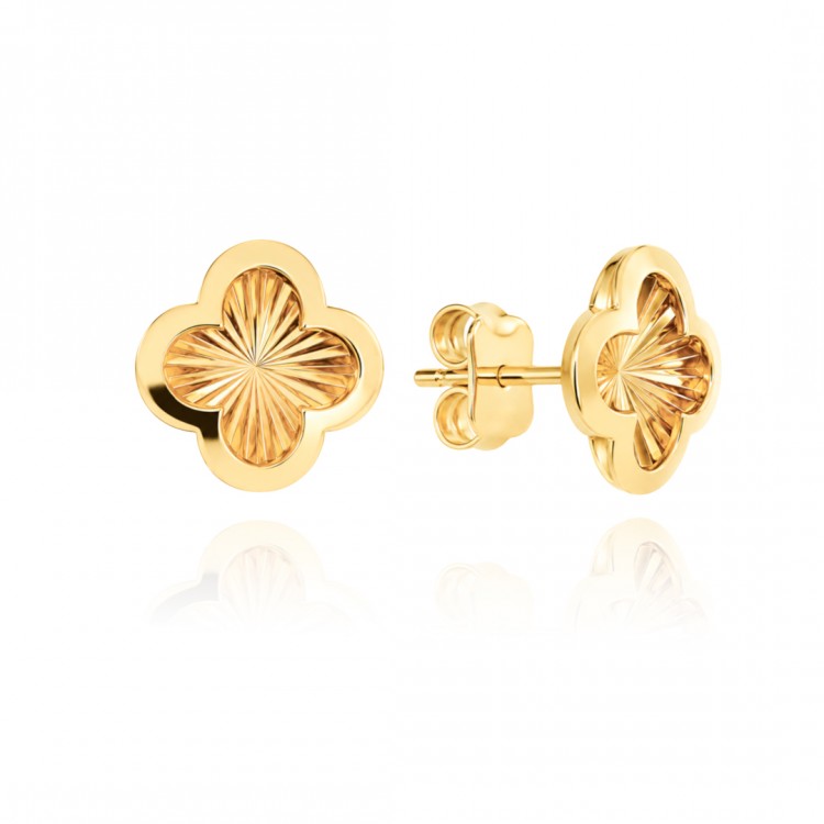 Златни обеци Golden Clover