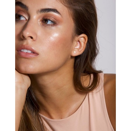 Златни обеци Звезда 