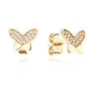 Златни обеци Butterfly Stones Златни обеци Butterfly Stones