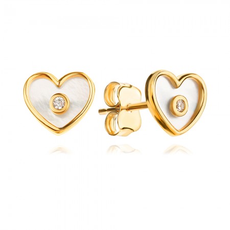 Златни обеци Mini Love