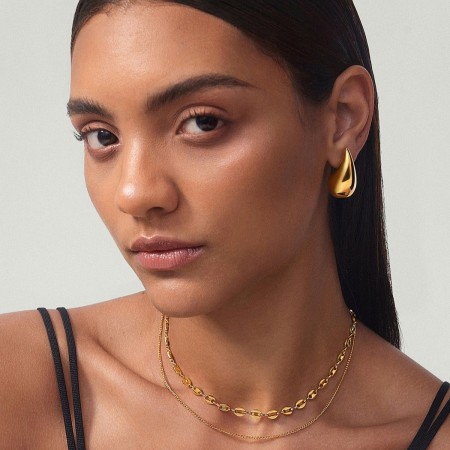 Златни обеци Bottega