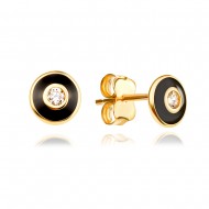 Златни обеци Dark Glow