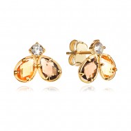 Златни обеци Harmony