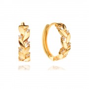 Златни обеци Solia