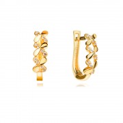 Златни обеци Floria