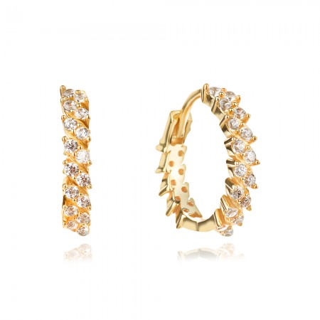 Златни обеци Isabel