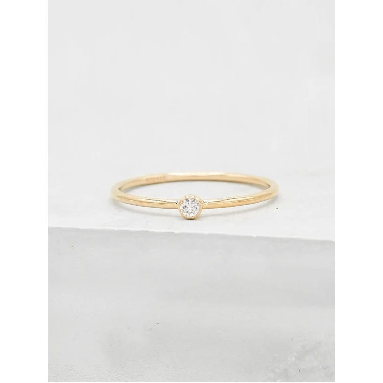 Сребърен пръстен с едно камъче бял кубичен цирконий 925