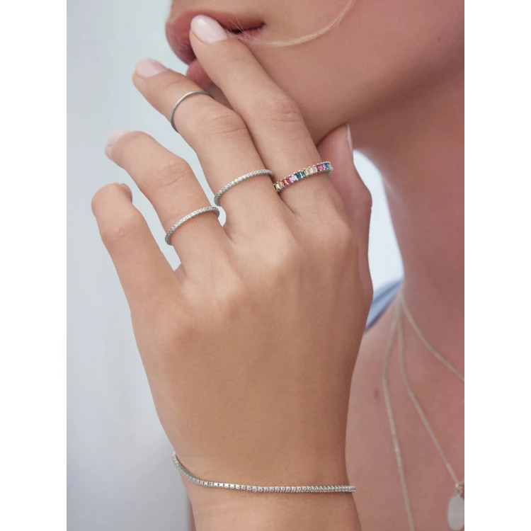 Сребърен пръстен тип халка 925 Тrendy Trendy Collection Сребърен пръстен тип халка 925 Тrendy Trendy Collection