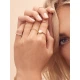 Сребърен пръстен с нежно поставени бели кубични цирконий Swarovski 925 Тrendy  Collection Victoria Gold