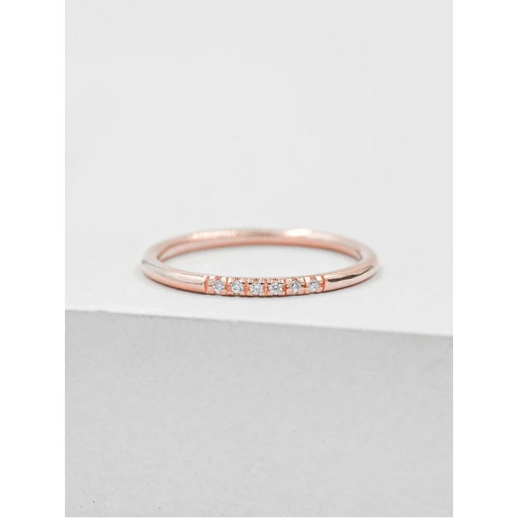 Сребърен пръстен с нежно поставени бели кубични цирконий Swarovski 925 Тrendy  Collection Victoria Gold