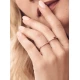 Сребърен пръстен с нежно поставени бели кубични цирконий Swarovski 925 Тrendy  Collection Victoria Gold