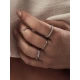 Сребърен пръстен с нежно поставени бели кубични цирконий Swarovski 925 Тrendy  Collection Victoria Gold