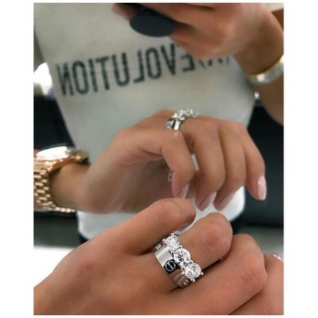 Сребърен пръстен  Cari-2  925 