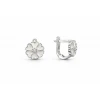 Детски сребърни обеци Flowery