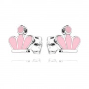 Детски сребърни обеци Royal Tiara