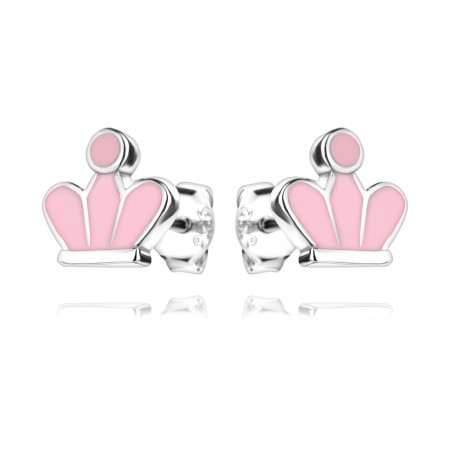 Детски сребърни обеци Royal Tiara Детски сребърни обеци Royal Tiara