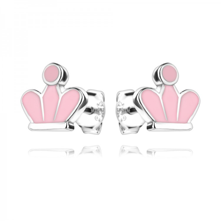 Детски сребърни обеци Royal Tiara Детски сребърни обеци Royal Tiara