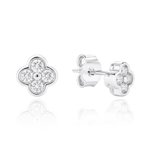 Детски сребърни обеци Pure Flower Детски сребърни обеци Pure Flower