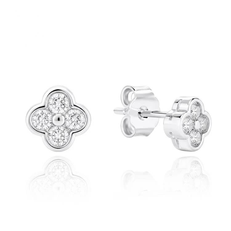 Детски сребърни обеци Pure Flower Детски сребърни обеци Pure Flower