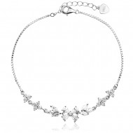 Сребърна гривна Quatra