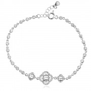 Сребърна гривна Gardenia