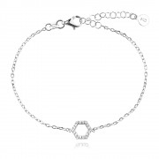 Сребърна гривна Melina