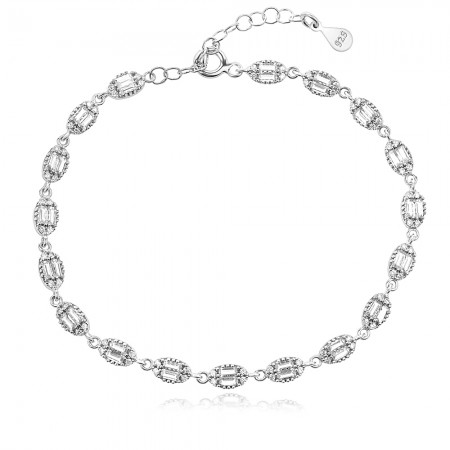 Сребърна гривна Bianca