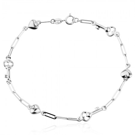 Сребърна гривна Secret Love