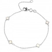 Сребърна гривна Pure Clover