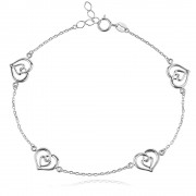 Сребърна гривна Devotion