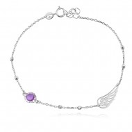 Сребърна гривна Rubi