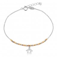 Сребърна гривна Anabel