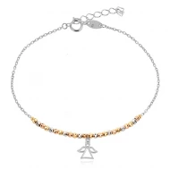Сребърна гривна Anabel