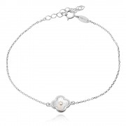 Сребърна гривна Shine Clover