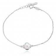 Сребърна гривна Shine Clover