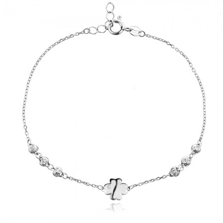 Сребърна гривна Beauty Clover