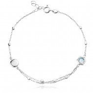 Сребърна гривна Terra