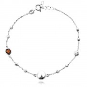 Сребърна гривна Starry Night